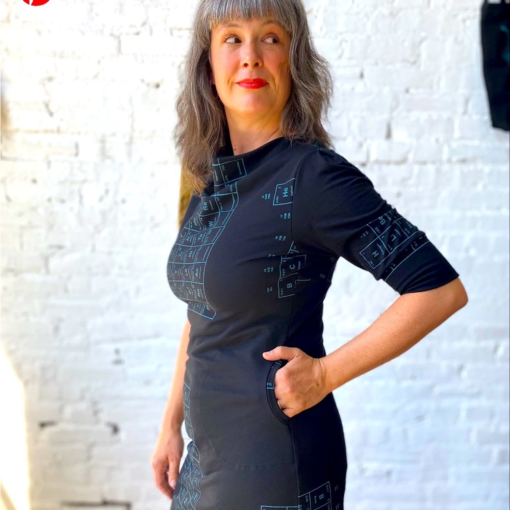 Independent Canadian design house Smoking Lily periodic table dress.
